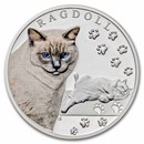 2025 Niue 1 oz Silver Proof Cat Breeds: Ragdoll
