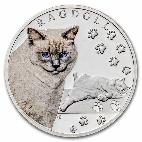 2025 Niue 1 oz Silver Proof Cat Breeds: Ragdoll 2025 Niue 1 oz Silver Proof Cat Breeds: Ragdoll