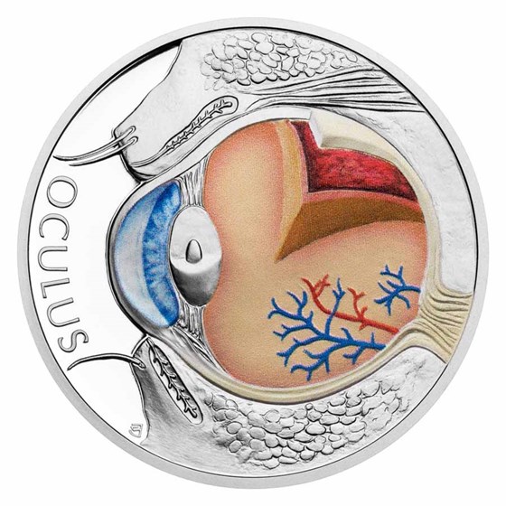 2025 Niue 1 oz Silver Proof Colorized Human Body - Eye 2025 Niue 1 oz Silver Proof Colorized Human Body - Eye