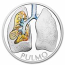 2025 Niue 1 oz Silver Proof Colorized Human Body - Lungs