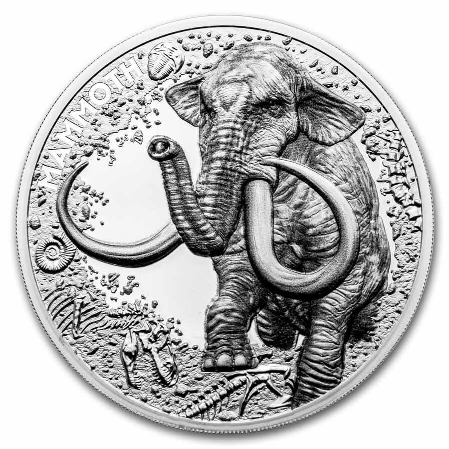 2025 Niue 1 oz Silver Proof Mammoth (with Box & COA)