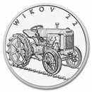 2025 Niue 1 oz Silver Proof On Wheels - Tractor Wikov 22