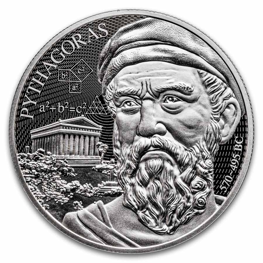 Buy 2025 Niue 1 oz Silver Science Explained: Pythagoras | APMEX