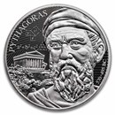 2025 Niue 1 oz Silver Science Explained: Pythagoras (Box & COA)