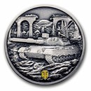 2025 Niue 1 oz Silver World of Tanks: Leopard 120 Verbessert