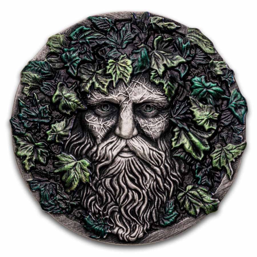 2025 Niue 2 oz Antique Silver The Forest Guardian (Box & COA)