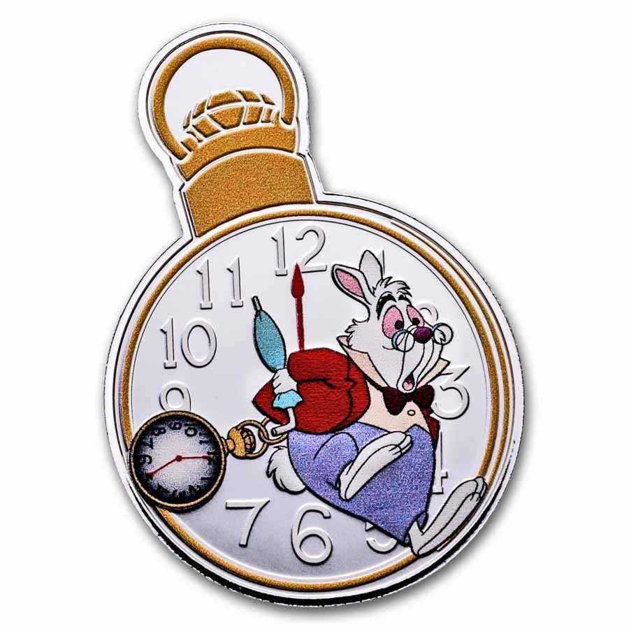 2025 Niue 2 oz Silver $3 Disney Alice in Wonderland: White Rabbit