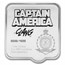 2025 Niue 2 oz Silver $3 Marvel Smash Series: Captain America UHR