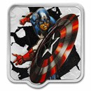 2025 Niue 2 oz Silver $3 Marvel Smash Series: Captain America UHR