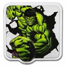 2025 Niue 2 oz Silver $3 Marvel Smash Series: Hulk Smash (UHR)