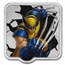 2025 Niue 2 oz Silver $3 Marvel Smash Series: Wolverine Slash UHR