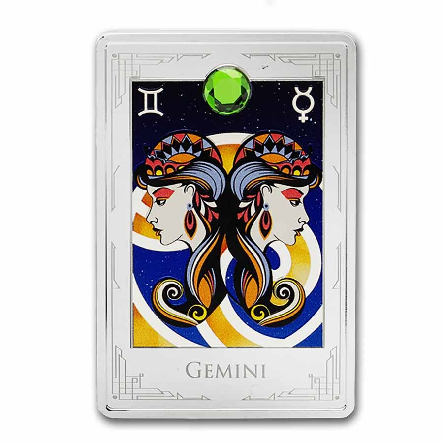 2025 Niue 2 oz Silver $3 Star Signs of the Zodiac: Gemini