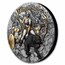 2025 Niue 2 oz Silver Antique Amazons (Gilded) w/ Box & COA