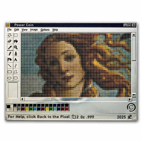 2025 Niue 2 oz Silver Back to the Pixel: Paint (w/ Box and COA) 2025 Niue 2 oz Silver Back to the Pixel: Paint (w/ Box and COA)