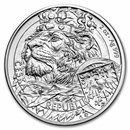 2025 Niue 2 oz Silver Czech Lion BU