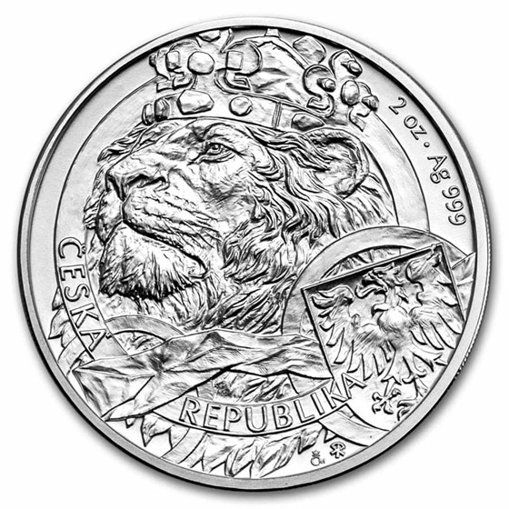 2025 Niue 2 oz Silver Czech Lion BU 2025 Niue 2 oz Silver Czech Lion BU