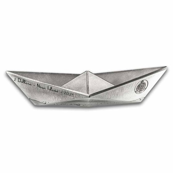 2025 Niue 2 oz Silver Folded Dreams: Paper Boat (Box & COA)
