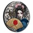 2025 Niue 2 oz Silver Geisha (Gilded & Colorized) w/ Box & COA