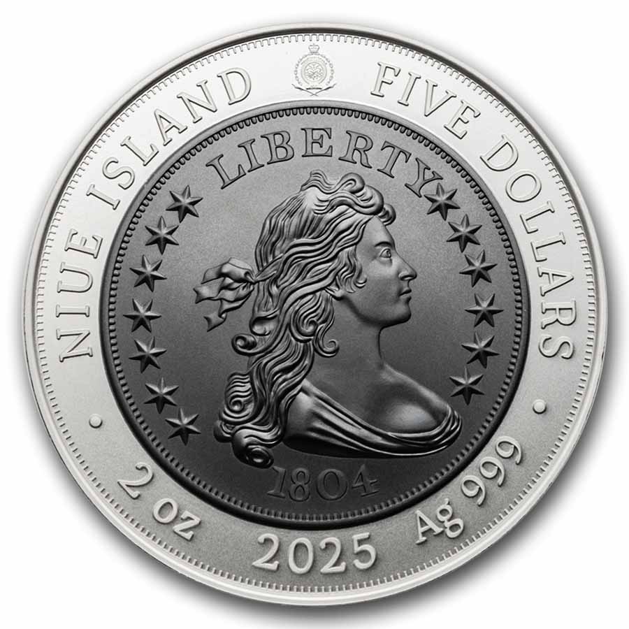Buy 2025 Niue 2 oz Silver U.S. Coins 1804 Draped Bust Dollar | APMEX