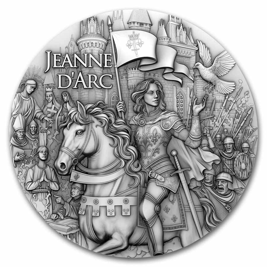 2025 Niue 2 oz Silver Jeanne d'Arc w/ Box & COA