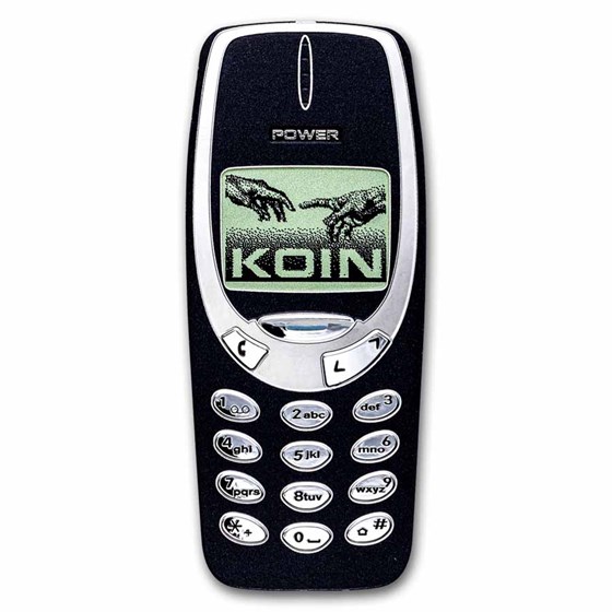 2025 Niue 2 oz Silver TechStalgic; Unbreakable Phone Colorized