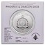 2025 Niue 2 oz Silver Ultra High Relief Phoenix & Dragon Proof