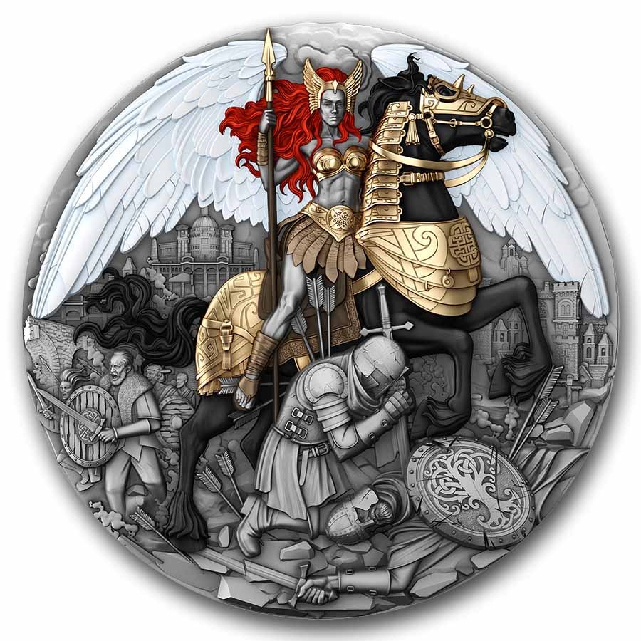 2025 Niue 2 oz Silver Valkyrie Coin (w/ Box & COA)