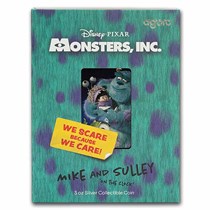 2025 Niue 3 oz Silver $5 Disneys Monsters Inc: Mike & Sully Door