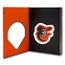 2025 Niue 3 oz Silver $5 MLB Baltimore Orioles Team Logo