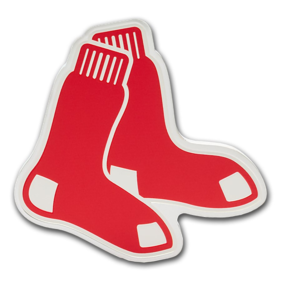 2025 Niue 3 oz Silver $5 MLB Boston Red Sox Team Logo