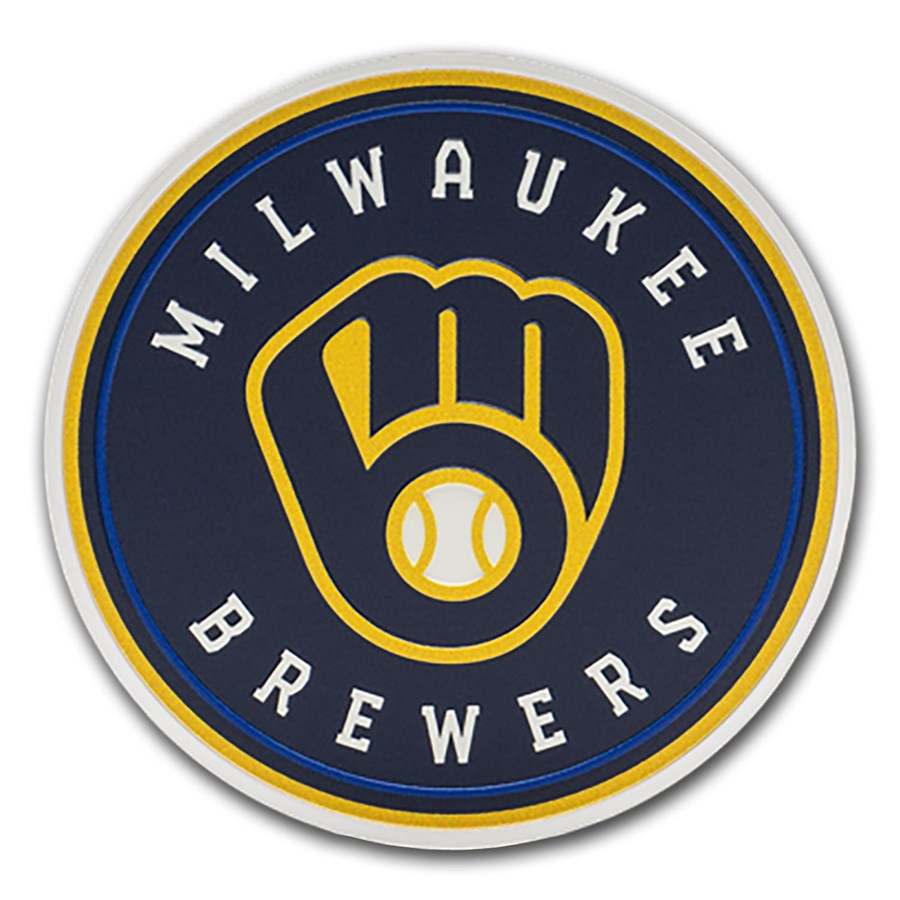 2025 Niue 3 oz Silver $5 MLB Milwaukee Brewers Team Logo