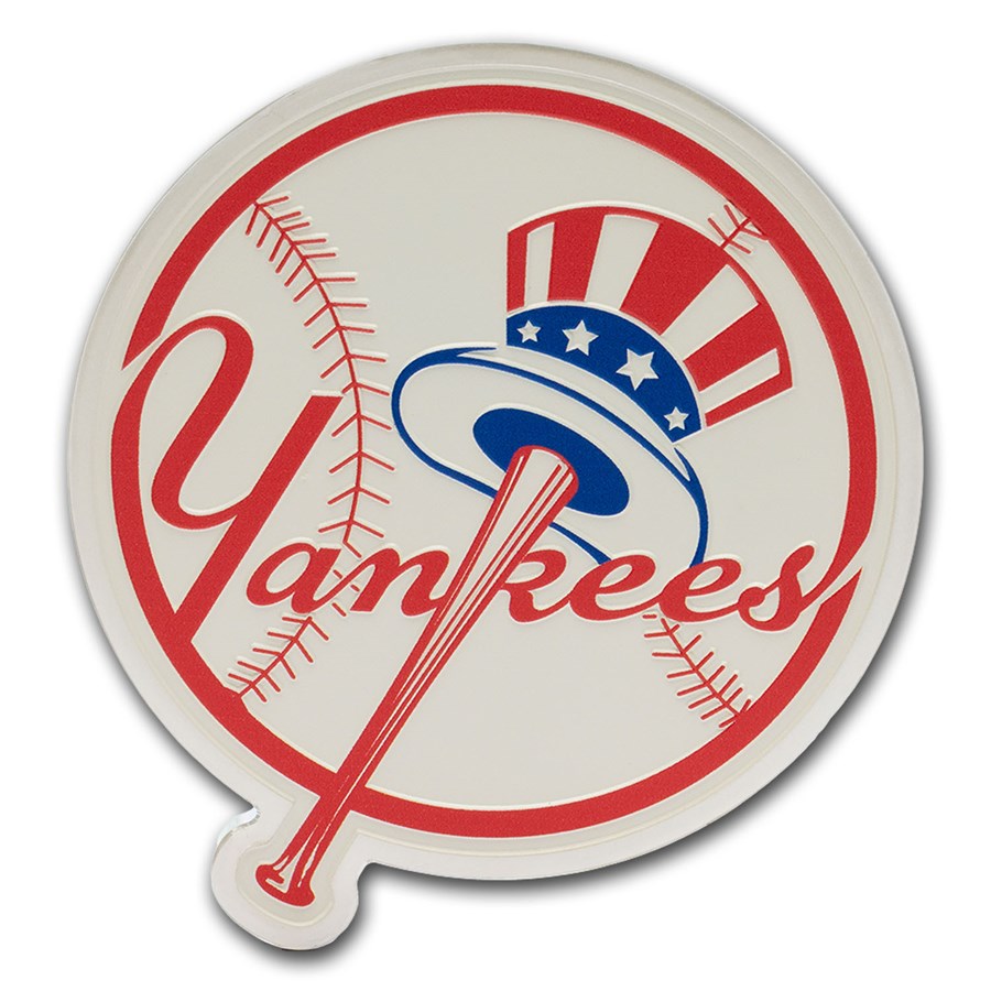 2025 Niue 3 oz Silver $5 MLB New York Yankees Team Logo