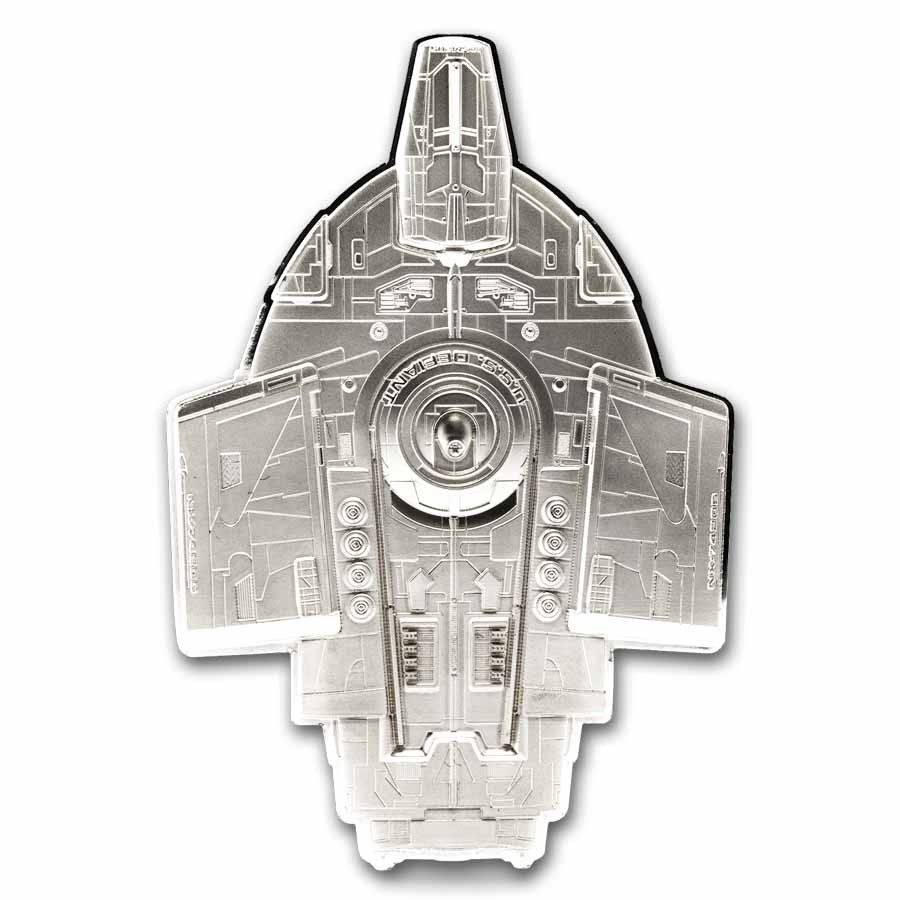 2025 Niue 3 oz Silver $5 Star Trek Ships: U.S.S. Defiant NX-74205