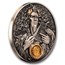 2025 Niue 3 oz Silver Antique Divine Faces of the Sun; Apollo