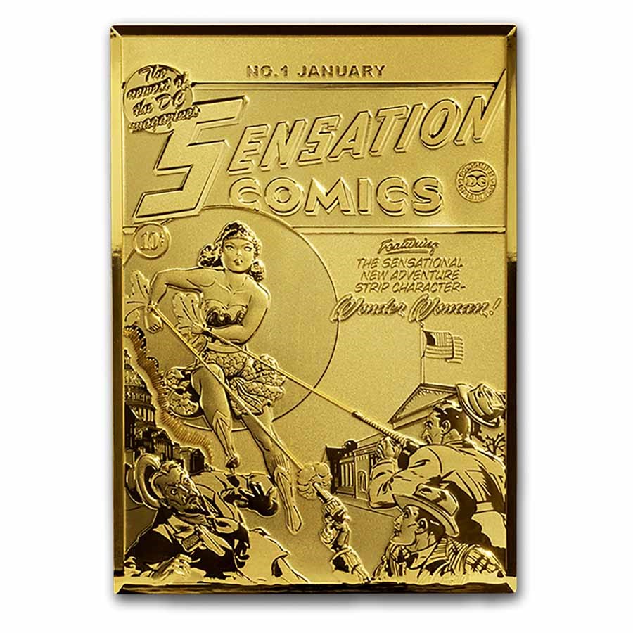 2025 Niue 5 oz Silver $10 DC Golden 90 years Sensation Comics #1
