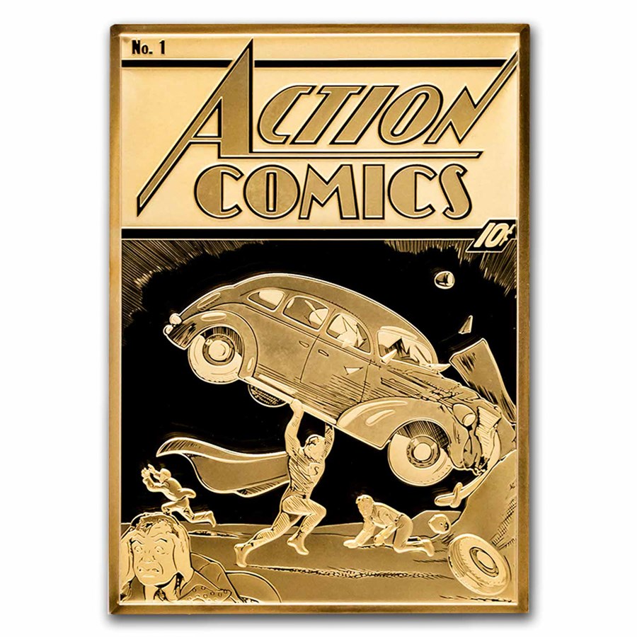2025 Niue 5 oz Silver $10 DC Golden Era 90 years Action Comics #1