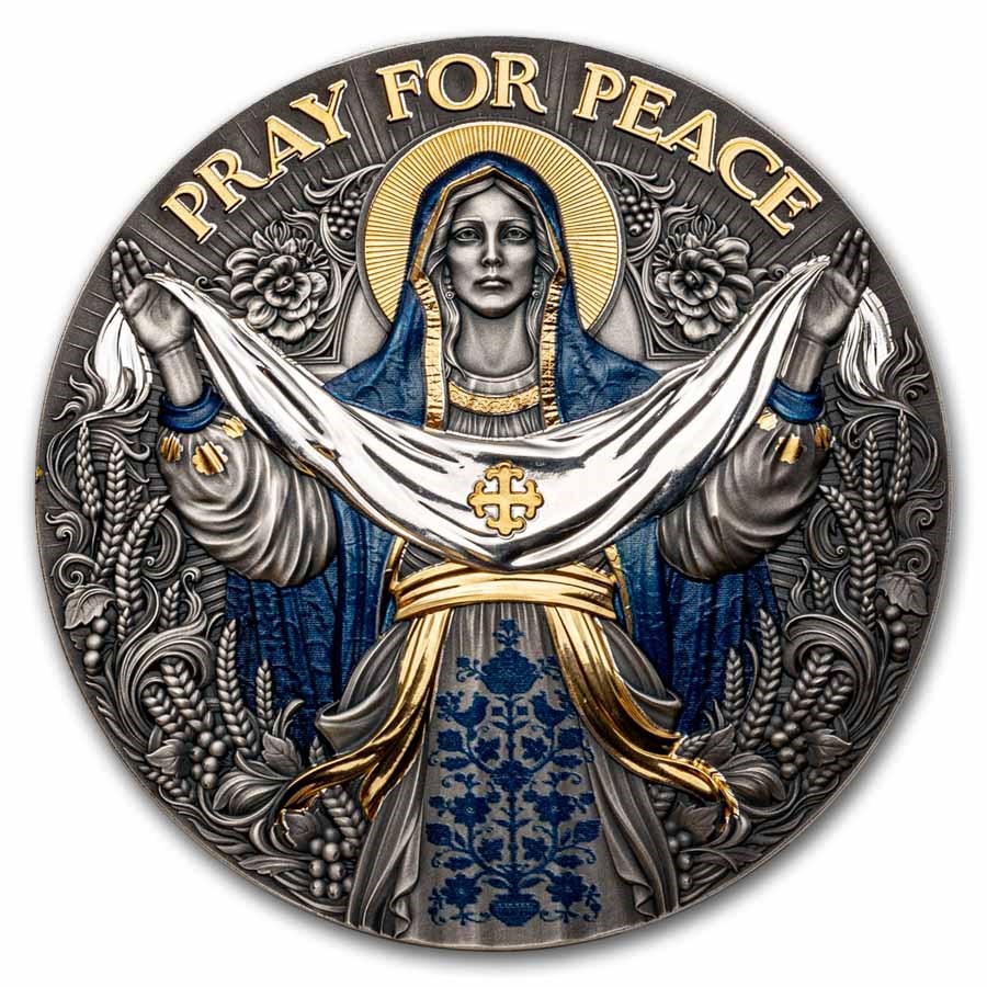 2025 Niue 5 oz Silver Orans: The Pray For Peace (w/ Box & COA)