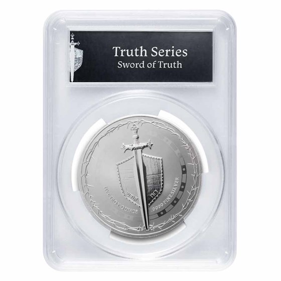 2025 Niue 5 oz Silver Sword of Truth MS-70 PCGS (FS)
