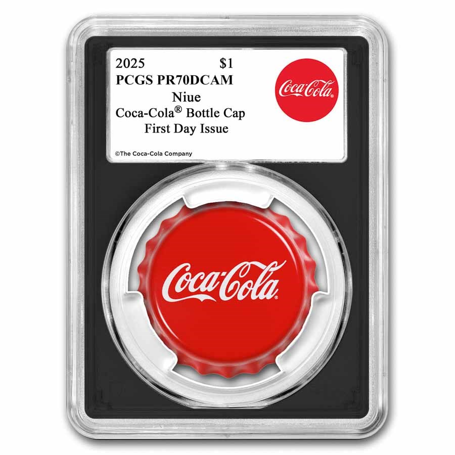 2025 Niue 6 gram Silver Coca-Cola® Bottle Cap - PR-70 PCGS (FDI)