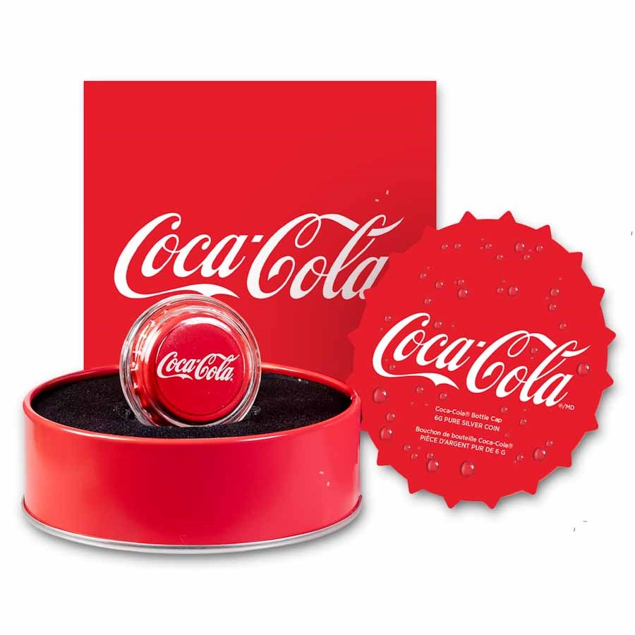2025 Niue 6 gram Silver Coca-Cola® Bottle Cap w/ Box & COA