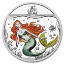2025 Niue Ag Proof Colorized H.C. Andersen: The Little Mermaid