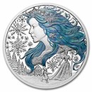 2025 Niue Ag Proof Colorized H.C. Andersen: The Snow Queen