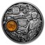 2025 Niue Silver Antique Amber Route: Slovenia (w/ Box & COA)