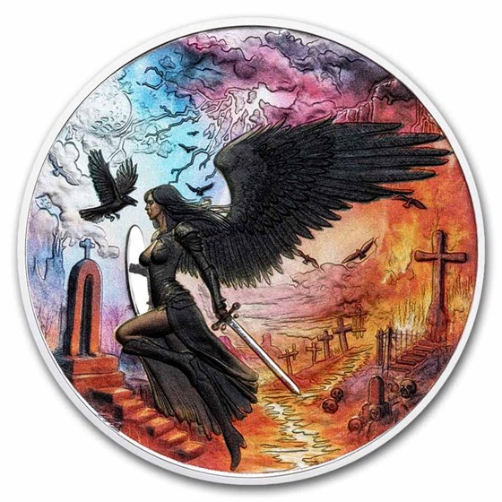 2025 Niue Silver Colorized Battle of Good & Evil