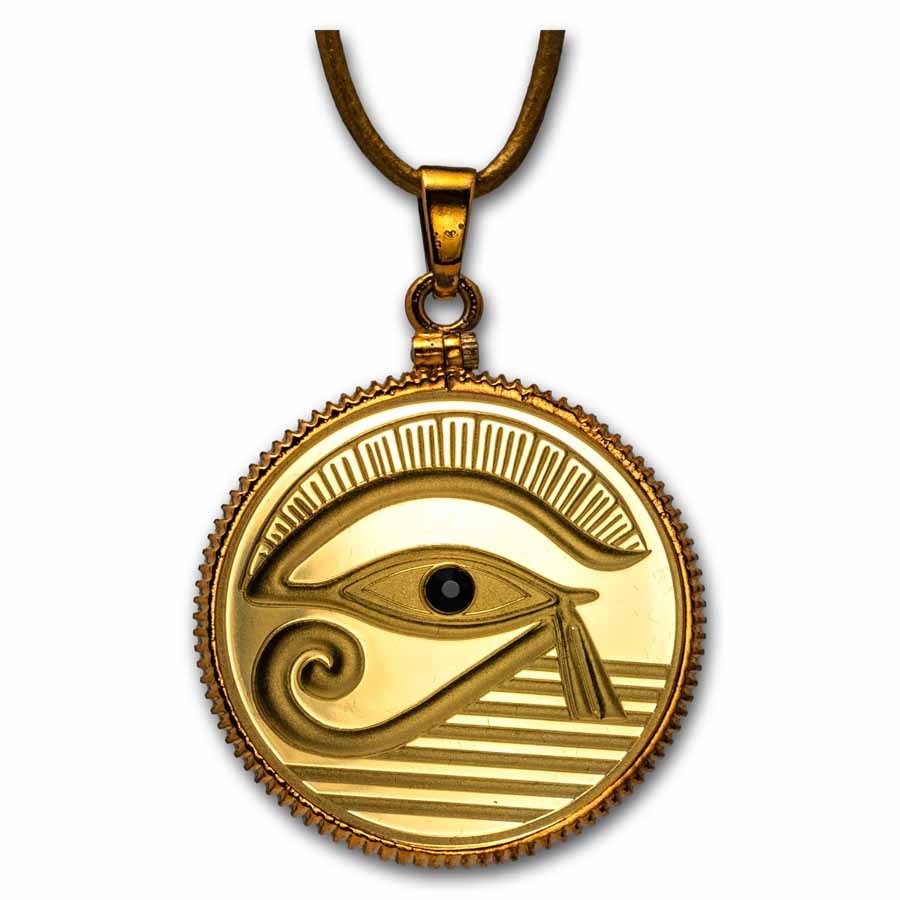 2025 Niue Silver Eye of Horus Coin Pendant (with Box)