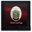 2025 Niue Silver Faberge Eggs: Clover Leaf Egg (Box & COA)