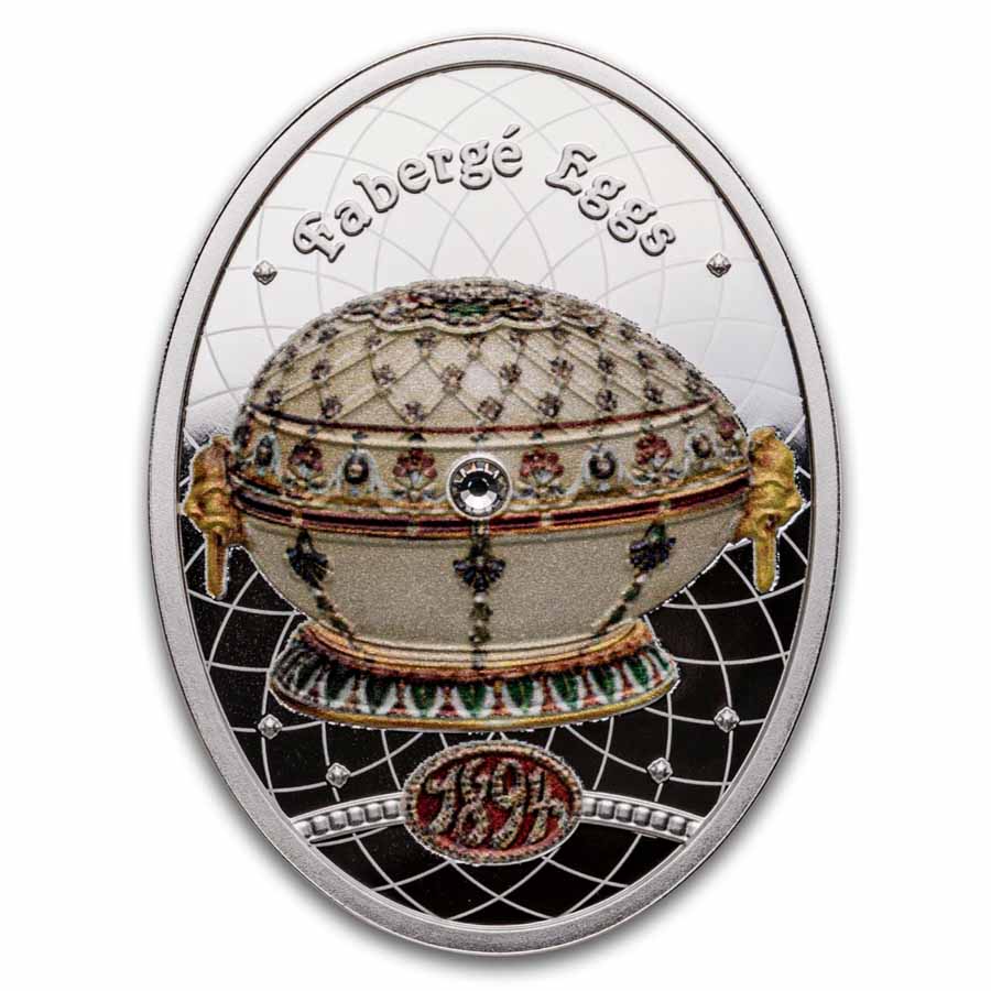 2025 Niue Silver Faberge Eggs: Renaissance Egg (Box & COA)