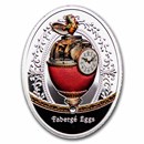 2025 Niue Silver Faberge Eggs: Rothschild Egg (Box & COA)