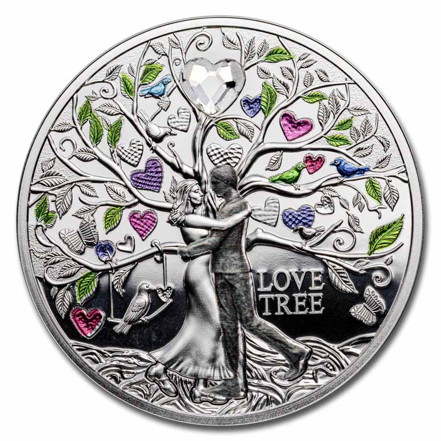 2025 Niue Silver Love Tree II Proof (with Box & COA)