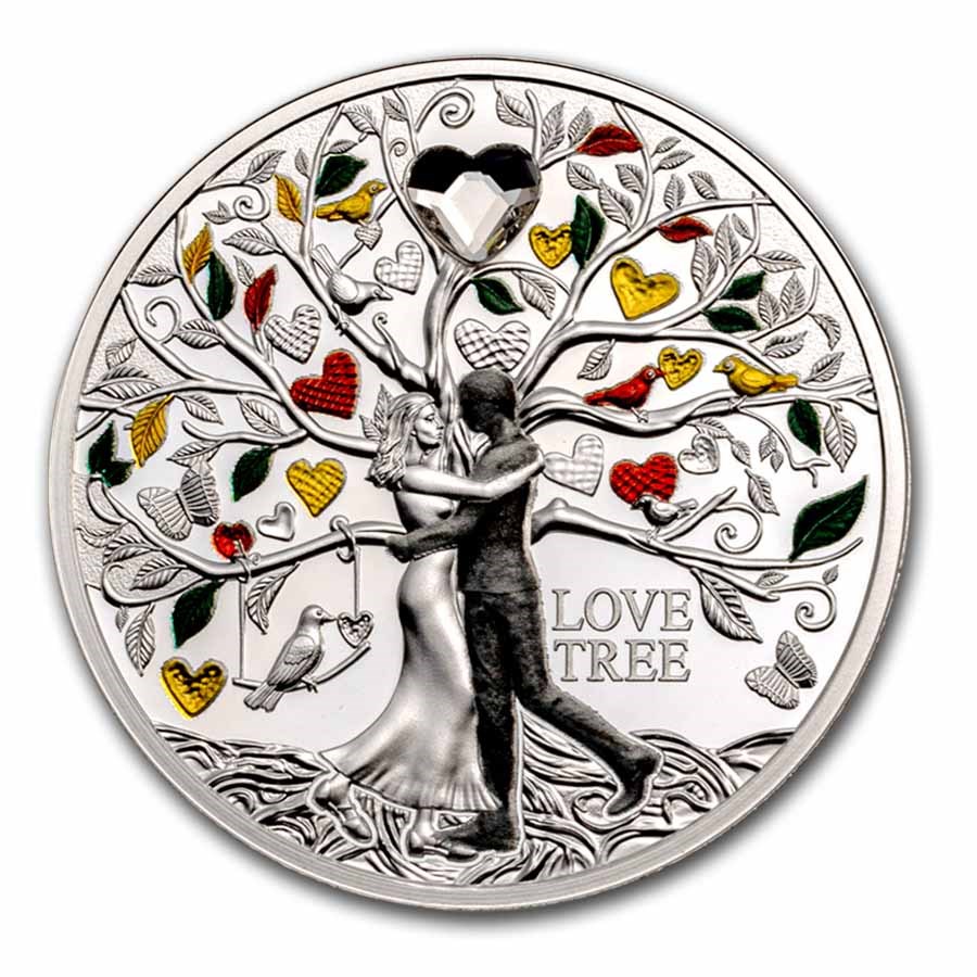 2025 Niue Silver Love Tree Proof (with Box & COA)